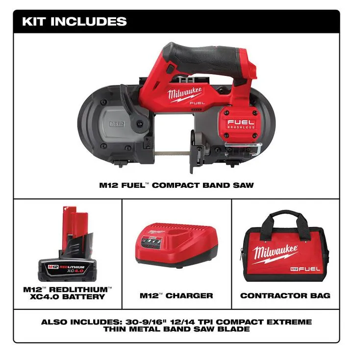 Milwaukee M12 FUEL Compact Band Saw Kit - Professional Grade Performance 2