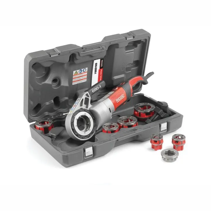 Ridgid 690-I Hand-Held Power Drive Pipe Threading Machine, 115V 2