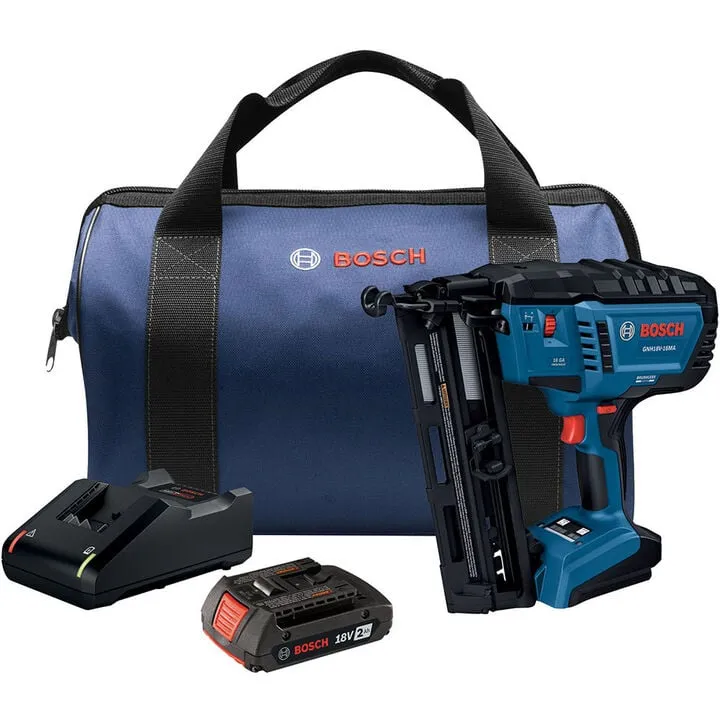 Bosch 18V 16 Gauge Angled Finish Nailer Kit (Reconditioned)