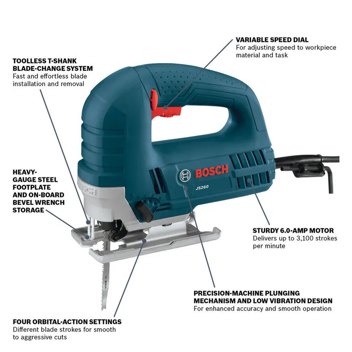 Bosch Professional Reconditioned Jig Saw - Certified Performance 4