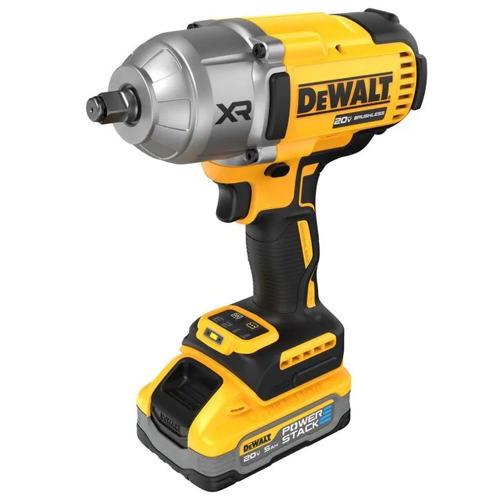 DEWALT 20V MAX XR 1/2in High Torque Impact Wrench with Hog Ring Anvil Cordless Kit 2