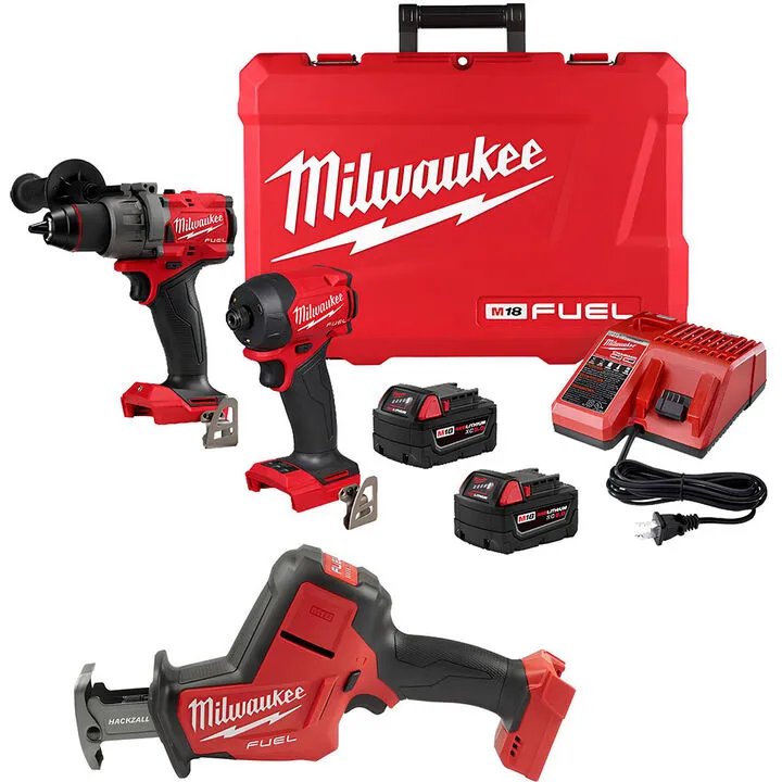 Milwaukee M18 FUEL 2-Tool Combo Kit with D-Handle Reciprocating Saw - Professional Performance Bundle