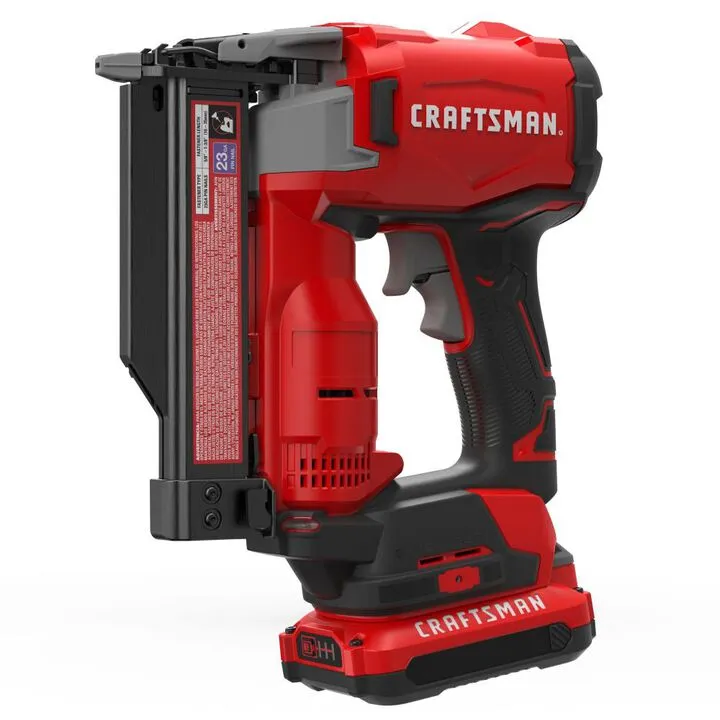CRAFTSMAN V20 BRUSHLESS RP Cordless 23 Gauge Pin Nailer Kit - Professional Woodworking Precision
