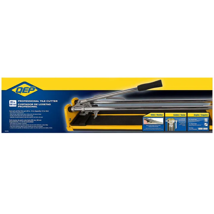 QEP 20-Inch Professional Manual Tile Cutter with 1/2-Inch Tungsten Carbide Scoring Wheel 3