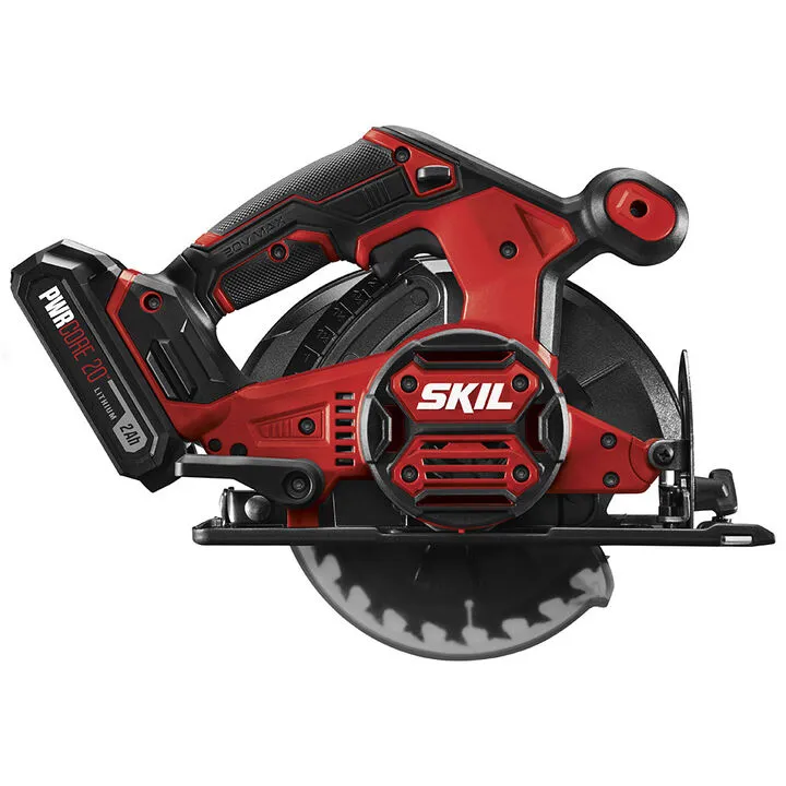 SKIL 20V 6-1/2'' Circular Saw Kit with PWRCore 20 2.0Ah Lithium Battery 1