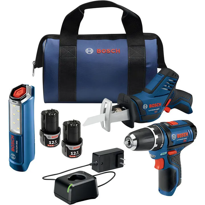Bosch 12V Max Three-Tool Combo Kit - Professional Precision & Compact Power
