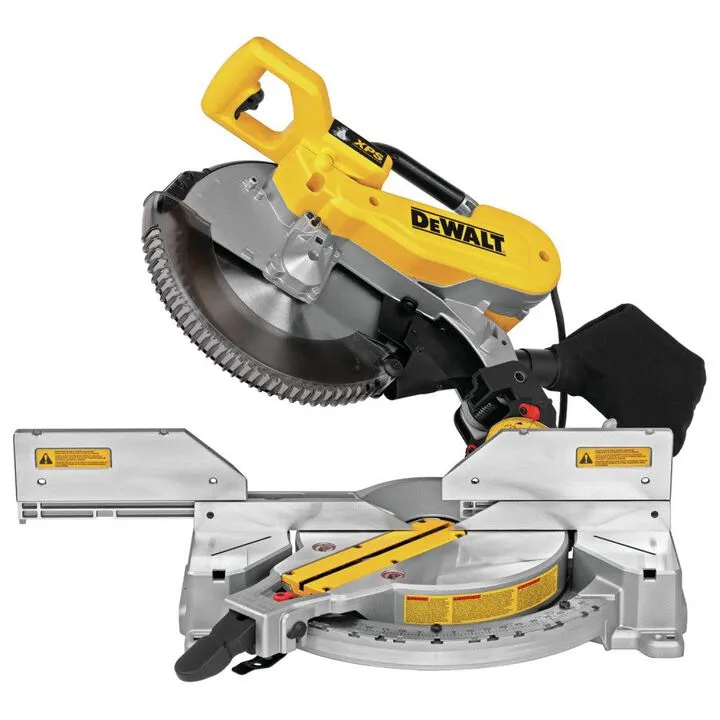 DEWALT 15 Amp 12-Inch Double Bevel Compound Miter Saw with Heavy Duty Work Stand Bundle 4