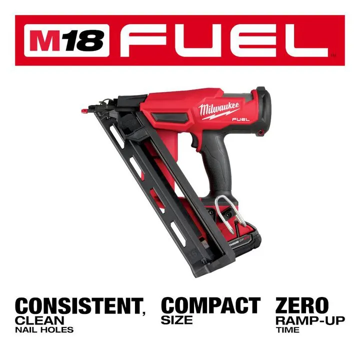 Milwaukee M18 FUEL 15 Gauge Finish Nailer Kit - Precision Cordless Performance 2