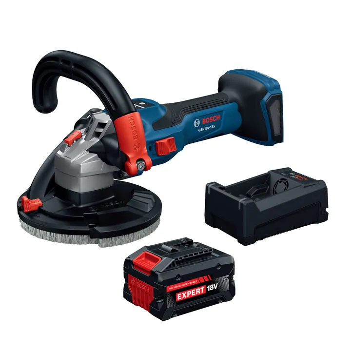 Bosch 5 Inch 18V Concrete Surface Grinder Kit - Professional Grade Performance