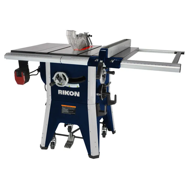 RIKON 10in Left Tilt Contractors Table Saw - Precision Engineered for Professional Woodworkers