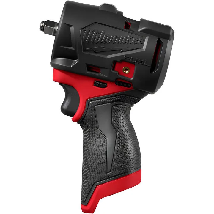 Milwaukee M12 FUEL 3/8 Inch Subcompact Impact Wrench (Bare Tool) with Protective Boot
