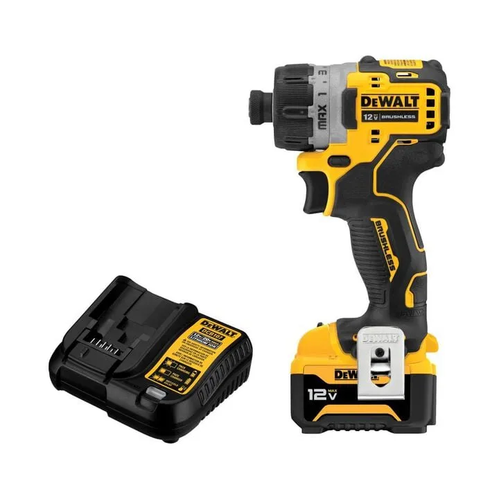 DEWALT XTREME 12V MAX Brushless 1/4 Inch Screwdriver Kit - Compact Precision Power