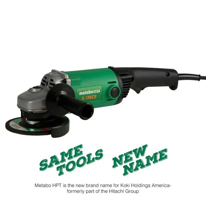 Metabo HPT 11-Amp 5-Inch Trigger Switch Angle Grinder - High-Performance Professional Tool 2