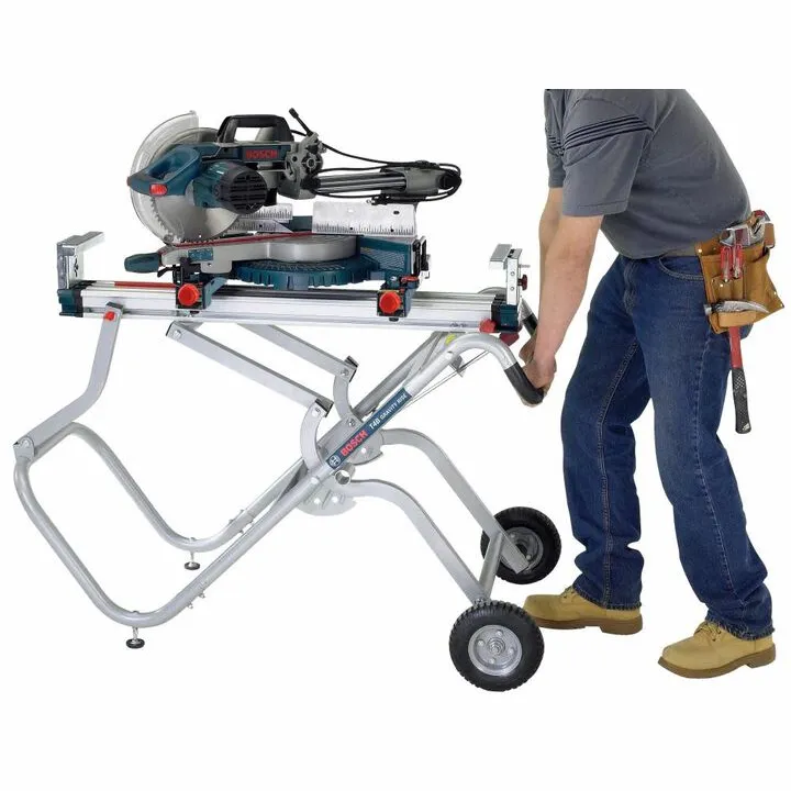 Bosch 12-Inch Dual-Bevel Glide Miter Saw & Gravity-Rise Stand Bundle: Professional Performance Kit 4