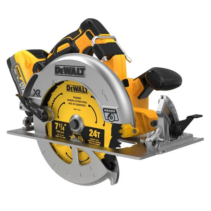 DEWALT 20V MAX XR 7 1/4-inch Cordless Circular Saw Kit - Professional Performance Edition
