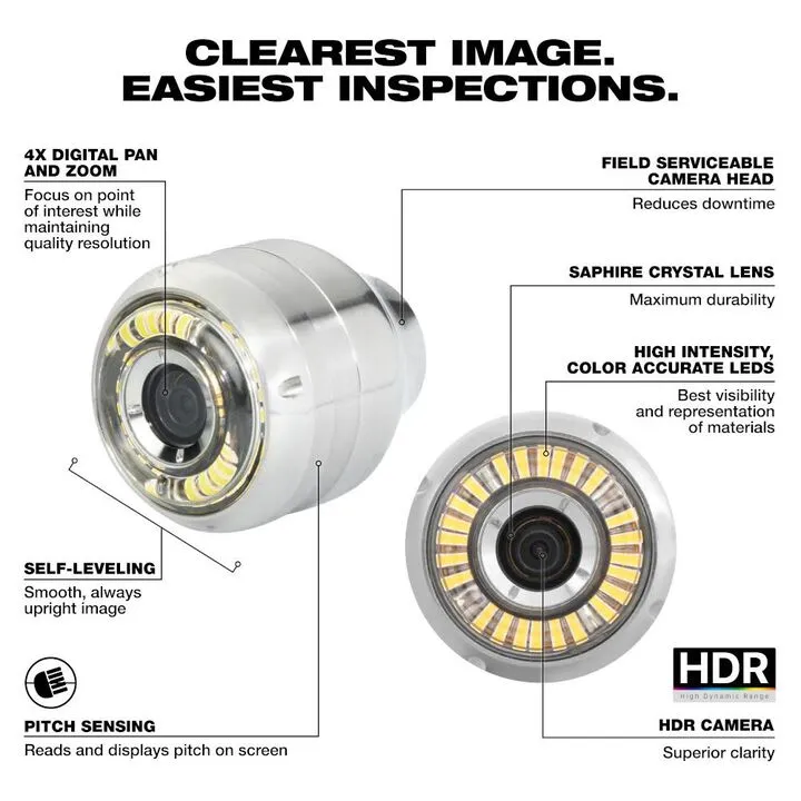 Milwaukee 120 Ft. Mid-Stiff Modular Pipeline Inspection Reel - Professional Plumbing Solution 3