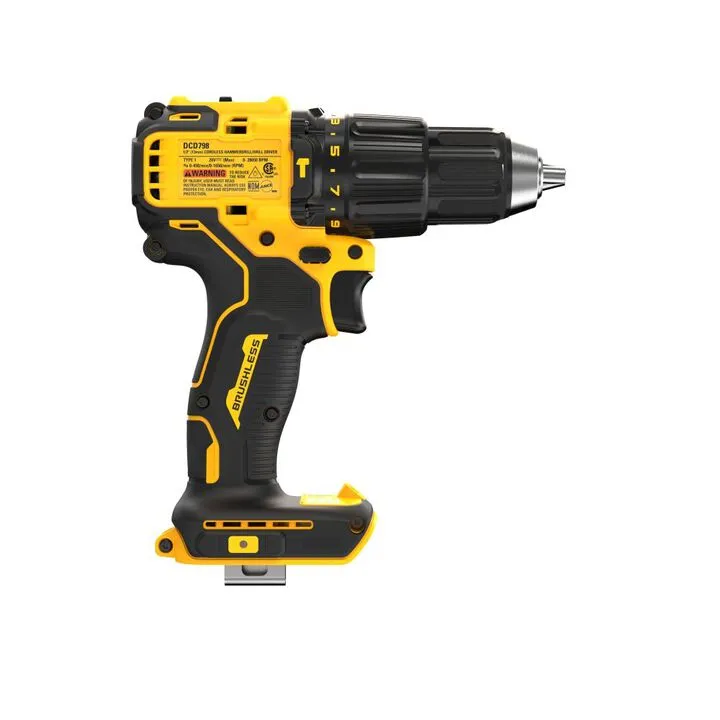 DEWALT 20V MAX XR Brushless Cordless 1/2in Hammer Drill (Bare Tool) 4