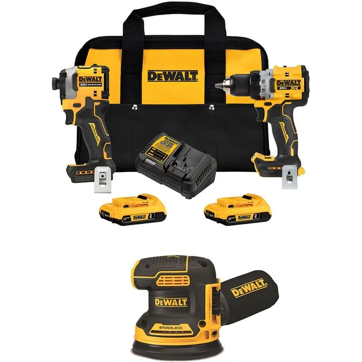 DEWALT 20V MAX Cordless Brushless 3-Tool Combo Kit - Professional Performance Bundle