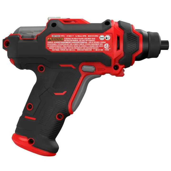 CRAFTSMAN 4V MAX Cordless Screwdriver with Integrated Rotating Bit Cartridge 3