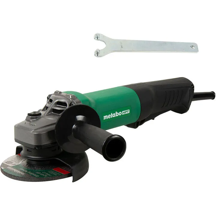 Metabo HPT 4.5-inch 10.5 Amp Disc Grinder with Paddle Switch & Lock-Off