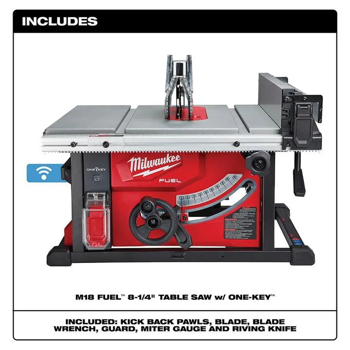Milwaukee M18 FUEL 8-1/4 in. Table Saw with ONE-KEY (Bare Tool) 1