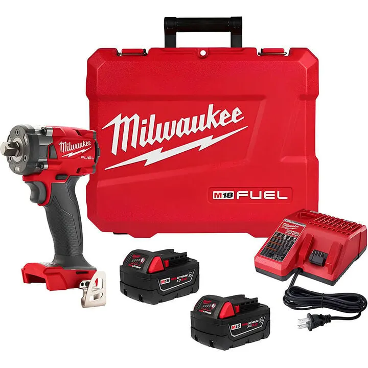 Milwaukee M18 FUEL 1/2 inch Compact Impact Wrench with Pin Detent Kit