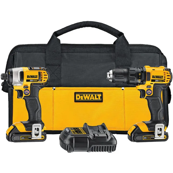 DEWALT 20V MAX Cordless Compact Drill/Driver and Impact Driver Combo Kit