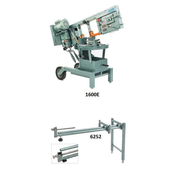 Ellis 10 Ft. 1HP Electric Mitre Band Saw with Dual Roller Support Stand Bundle 1