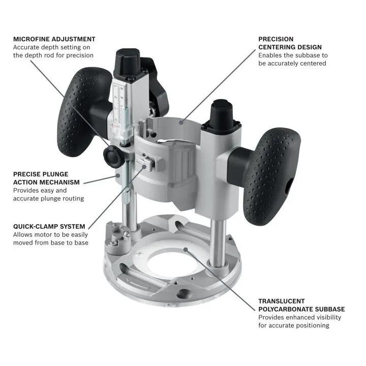 Bosch Colt 1.25 HP (Max) Variable-Speed Palm Router Combination Kit 1