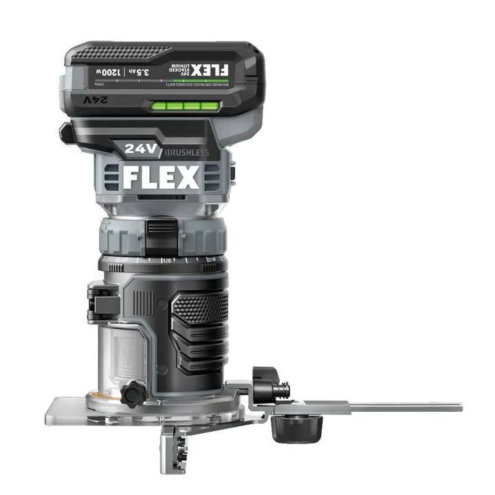 FLEX 24V Trim Router Stacked Lithium Kit - Professional Cordless Precision 5