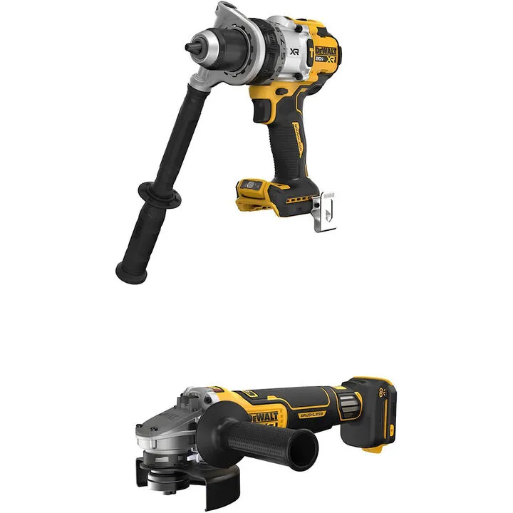 DEWALT 20V MAX Cordless Hammer Drill & Paddle Switch Grinder Combo Kit