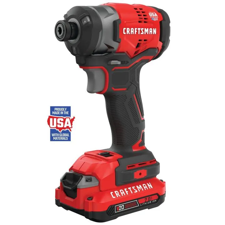 CRAFTSMAN V20 Cordless Brushless 1/4-Inch Impact Driver Kit - High-Performance Professional Tooling 2