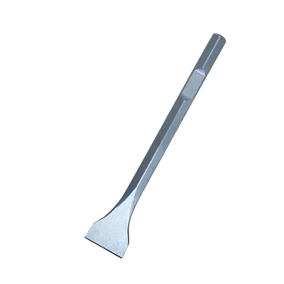 Makinex 1-1/8 Inch Hex Flippable Wide Chisel for Heavy-Duty Demolition