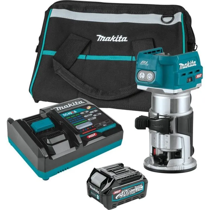 Makita 40V max XGT Brushless Cordless Compact Router Kit