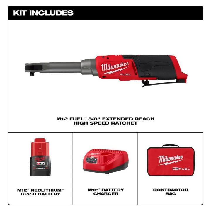 Milwaukee M12 FUEL 3/8-inch Extended Reach High Speed Ratchet Kit - Professional Performance Guide 1