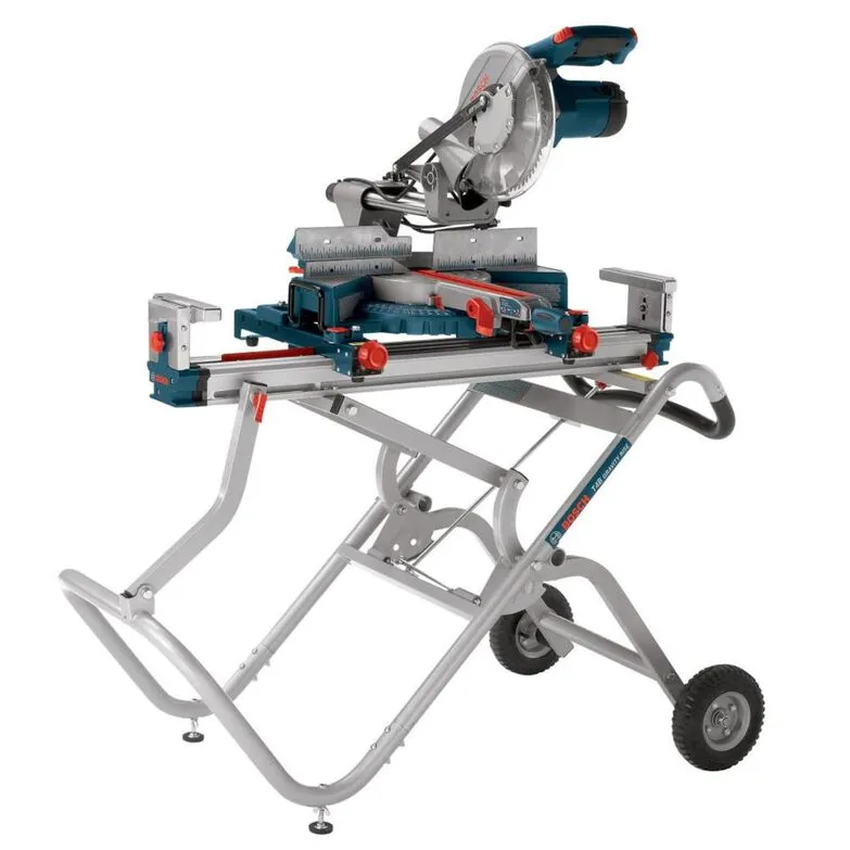 Bosch 12-Inch Dual-Bevel Glide Miter Saw & Gravity-Rise Stand Bundle: Professional Performance Kit 11