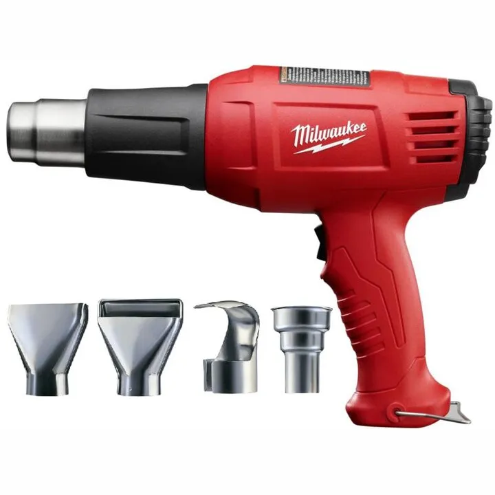 Milwaukee 11.6A Dual Temp Heat Gun & Professional Accessory Assortment Bundle