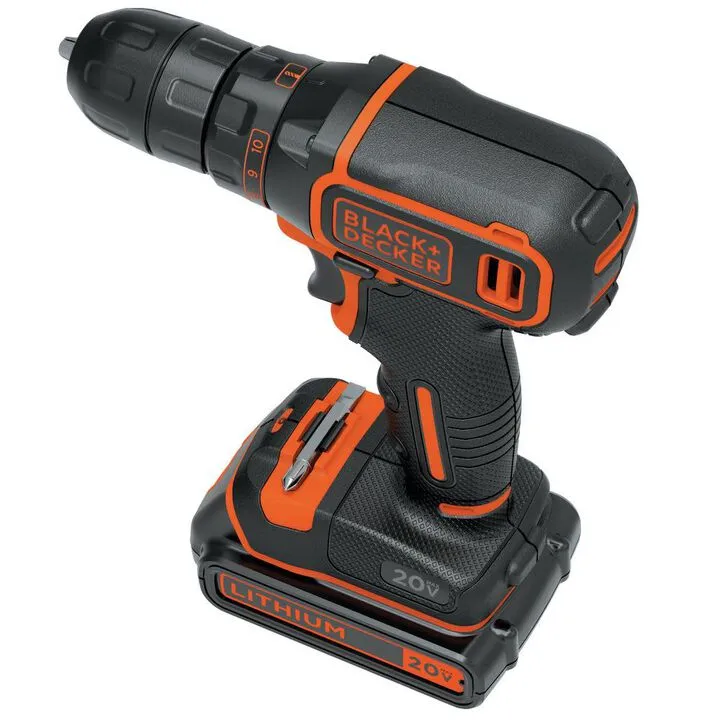 Black and Decker 20V MAX Lithium Cordless Drill/Driver Kit for Home DIY 2