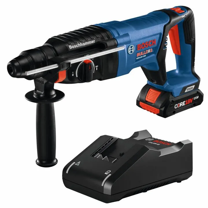 Bosch 18V EC SDS Plus Bulldog 1in Rotary Hammer Kit - Professional Performance