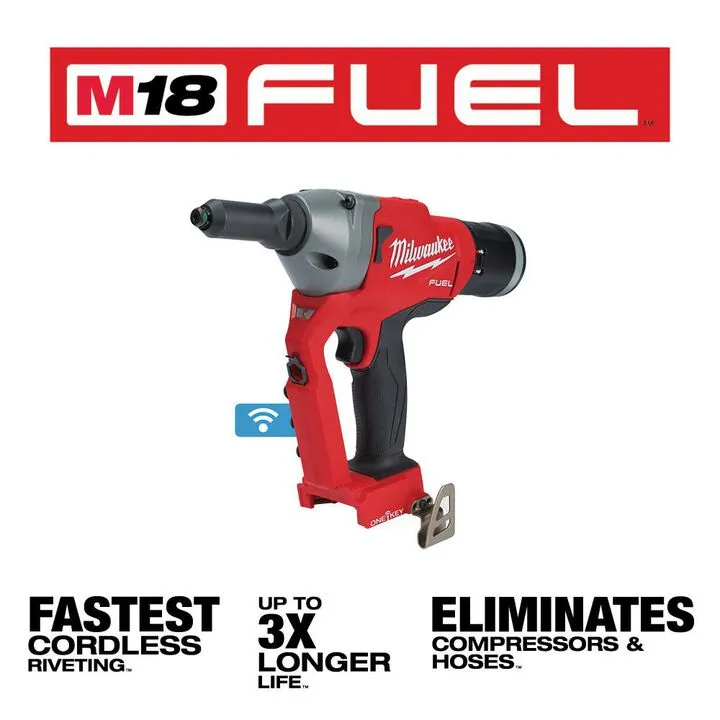 Milwaukee M18 FUEL 1/4-inch Blind Rivet Tool with ONE-KEY (Reconditioned - Bare Tool) 1
