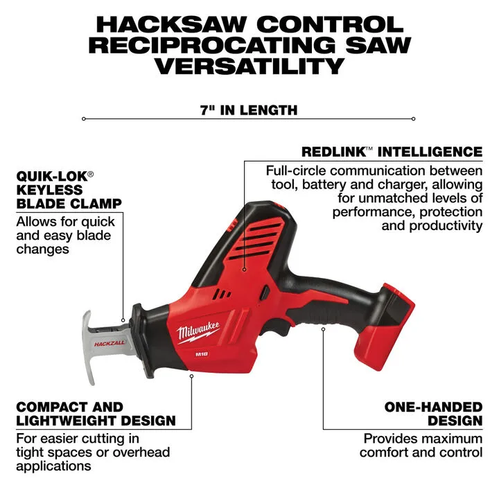 Milwaukee M18 4-Piece Professional Cordless Combo Kit - Enhanced Performance Edition 7