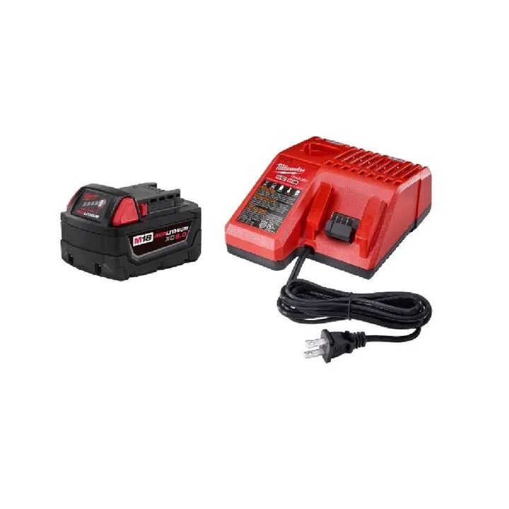 Milwaukee M18 FUEL 3/8 Inch Compact Impact Wrench and XC5.0 Starter Kit Bundle 5