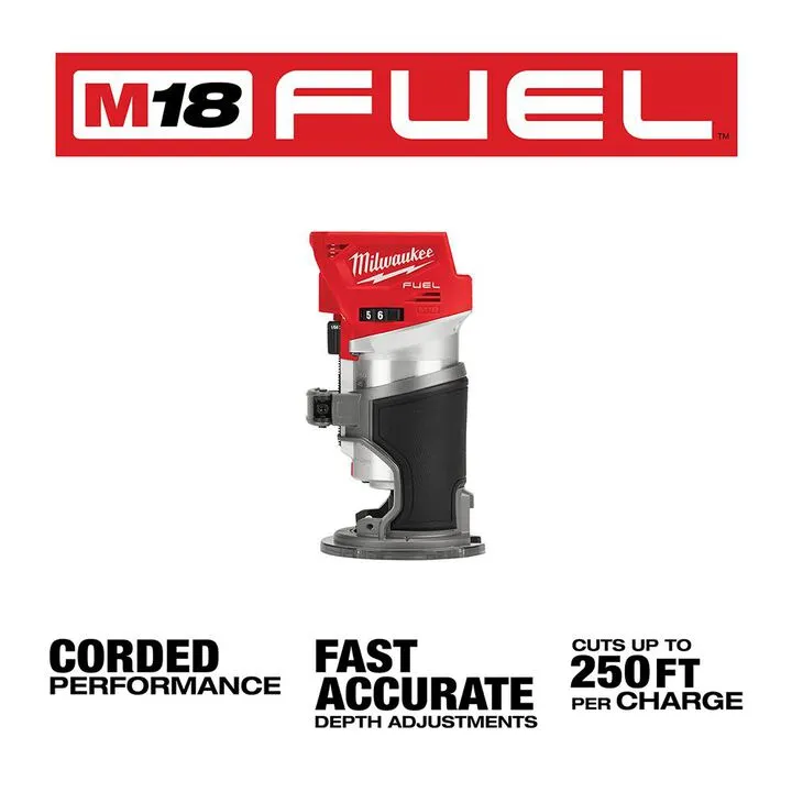 Milwaukee M18 FUEL Compact Router (Bare Tool) 2