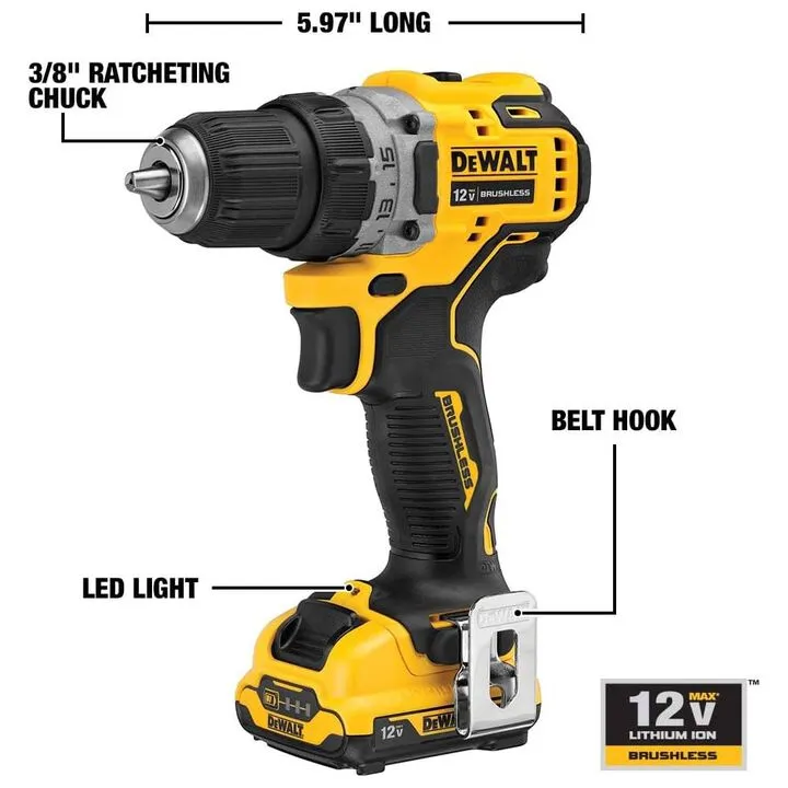 DEWALT 60V MAX 7-1/4 Inch Cordless Saw & 12V MAX Combo Kit - Professional Performance Bundle 11