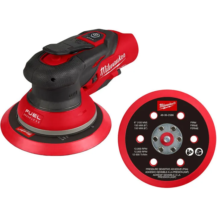 Milwaukee M12 FUEL 6-Inch Random Orbital Sander (Bare Tool) - Professional Precision Series