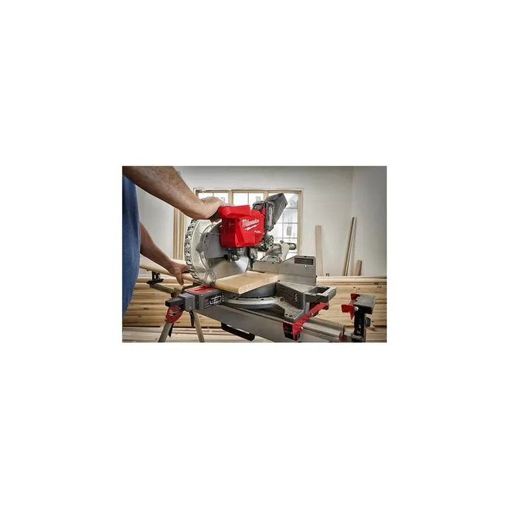 Milwaukee M18 12-Inch Miter Saw (Bare Tool) with Heavy-Duty Folding Miter Saw Stand Bundle 4