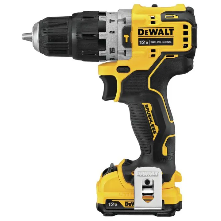 DEWALT XTREME 12V MAX Brushless 3/8 in. Cordless Hammer Drill Kit 1