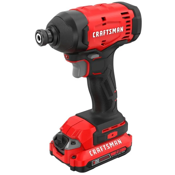 CRAFTSMAN 20V MAX 1/4 Inch Impact Driver Kit - High-Torque Cordless Performance 1
