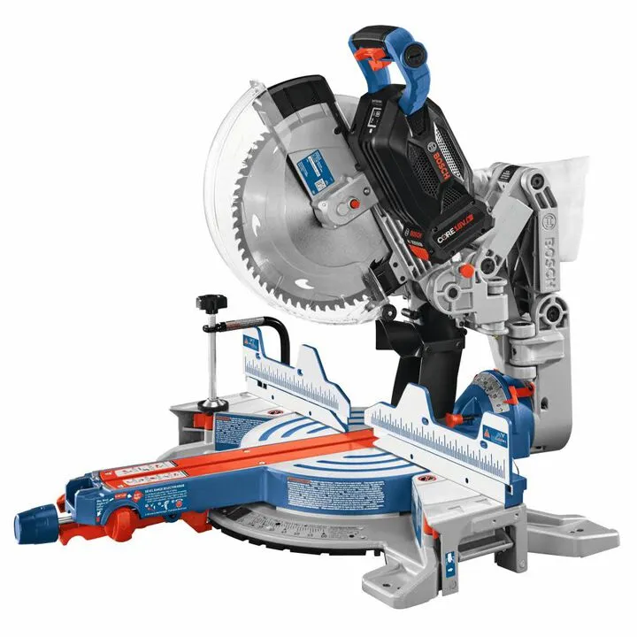 Bosch PROFACTOR 18V Surgeon 12in Dual Bevel Glide Miter Saw Kit - Precision Engineering for Professionals 5