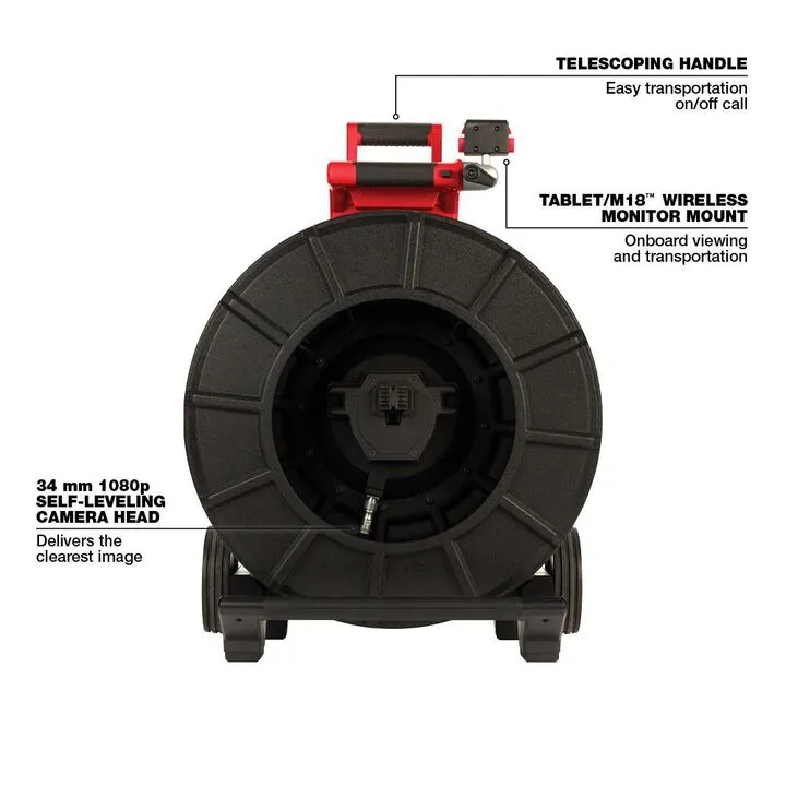 Milwaukee M18 200 ft Pipeline Inspection Reel (Bare Tool) 2